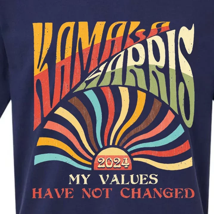 My Values Have Not Changed Kamala Harris 2024 President Sueded Cloud Jersey T-Shirt