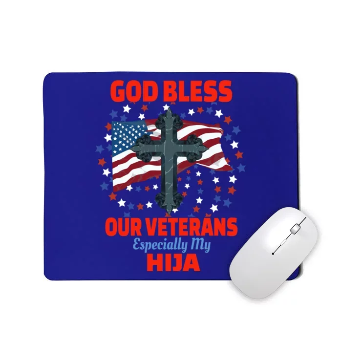 Military Veteran Hija For Proud Dad Or Mom Gift Mousepad