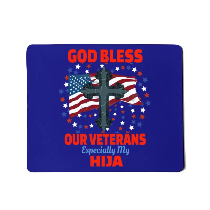 Military Veteran Hija For Proud Dad Or Mom Gift Mousepad