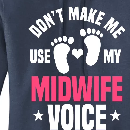 Midwife Vpice Healthcare Worker Birth Obstetrician Gift Women's Pullover Hoodie