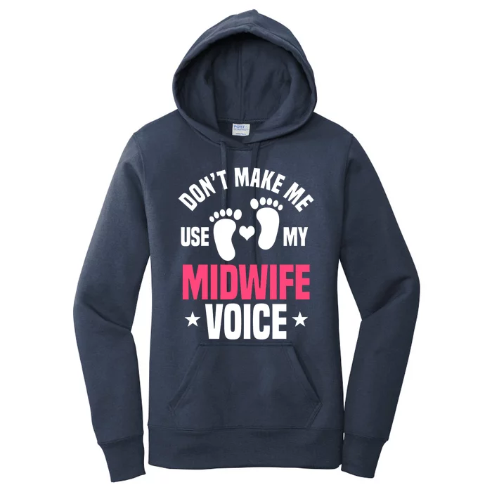 Midwife Vpice Healthcare Worker Birth Obstetrician Gift Women's Pullover Hoodie