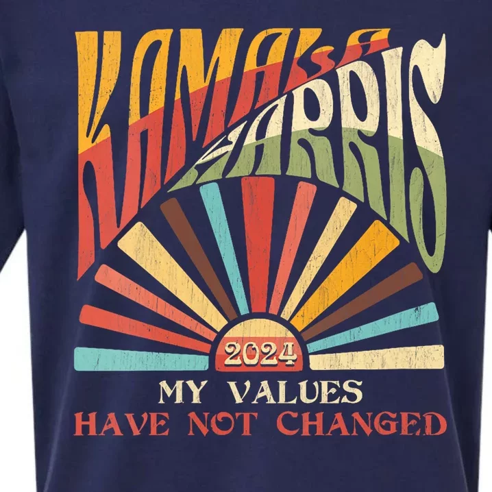 My Values Have Not Changed Kamala Harris 2024 President Sueded Cloud Jersey T-Shirt