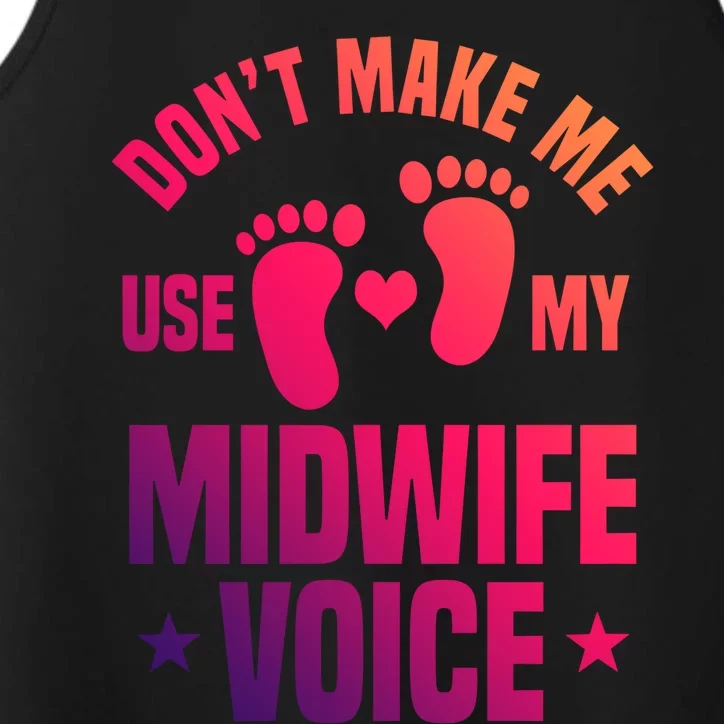 Midwife Vpice Healthcare Worker Birth Obstetrician Cool Gift Performance Tank