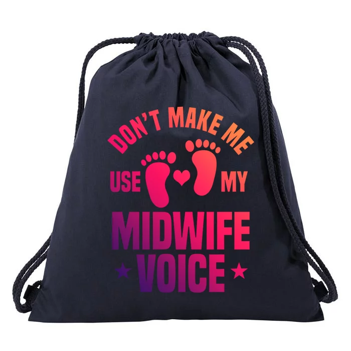 Midwife Vpice Healthcare Worker Birth Obstetrician Cool Gift Drawstring Bag