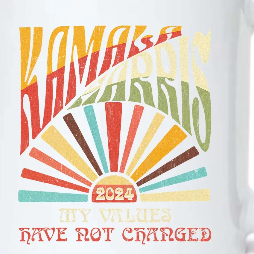 My Values Have Not Changed Kamala Harris 2024 President Black Color Changing Mug