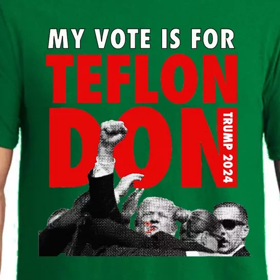 My Vote Is For Teflon Don Trump 2024 Pajama Set