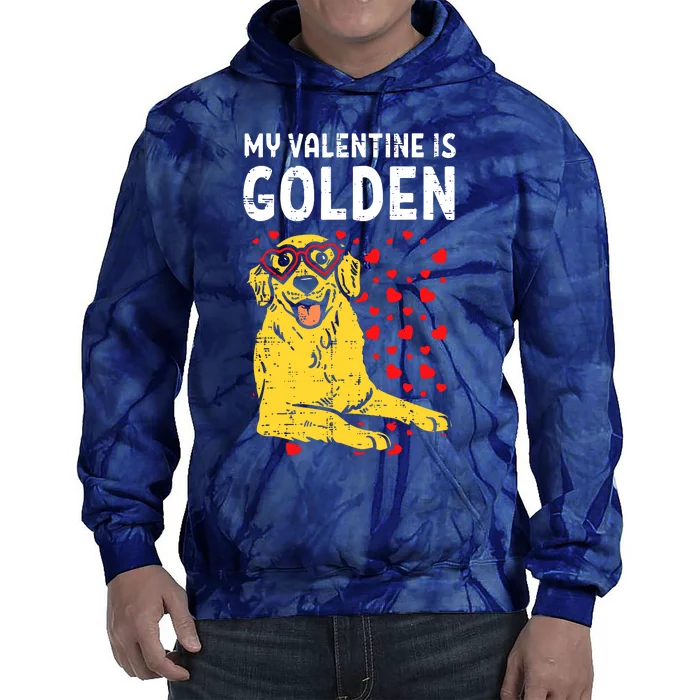 My Valentine Is Golden Tie Dye Hoodie