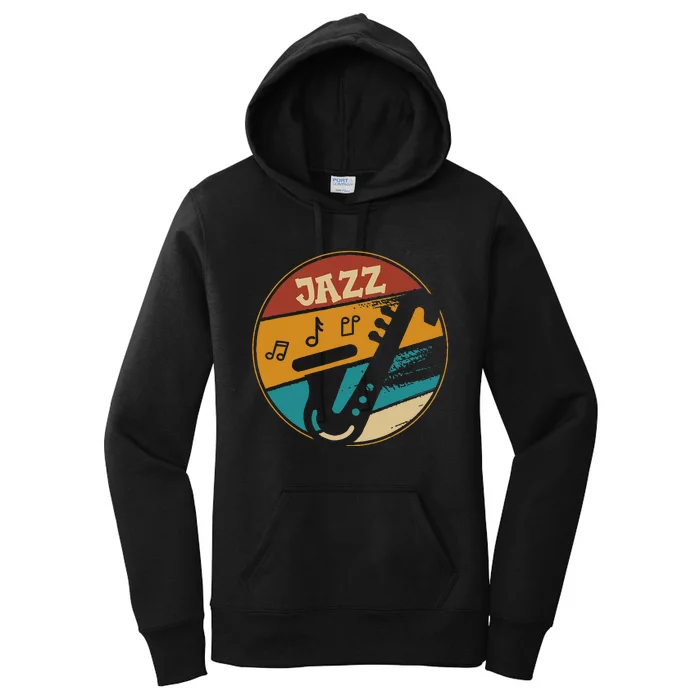 Music Vintage Jazz Jazz Musician Outfit Jazz Lover Gift Women's Pullover Hoodie