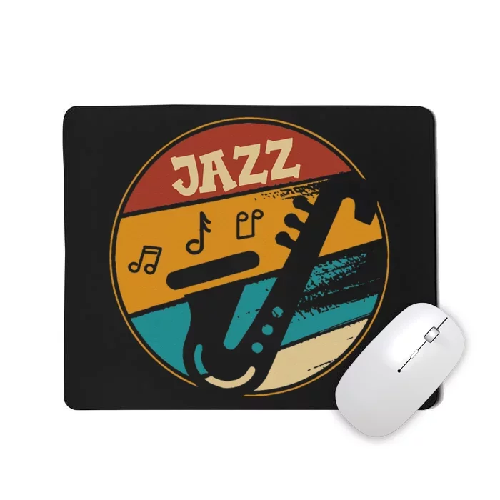 Music Vintage Jazz Jazz Musician Outfit Jazz Lover Gift Mousepad