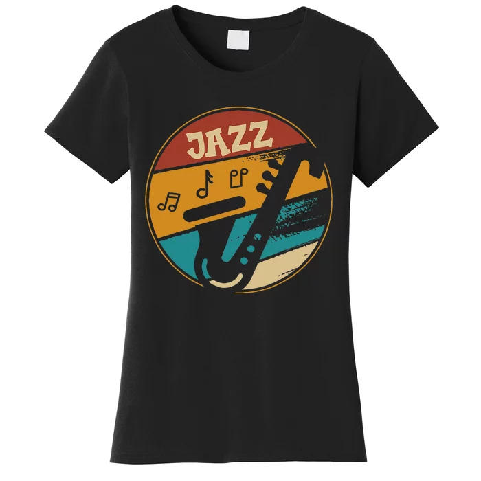 Music Vintage Jazz Jazz Musician Outfit Jazz Lover Gift Women's T-Shirt