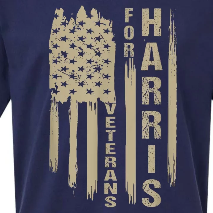 Military Vets Kamala Harris Veterans For Harris 2024 Gift Sueded Cloud Jersey T-Shirt