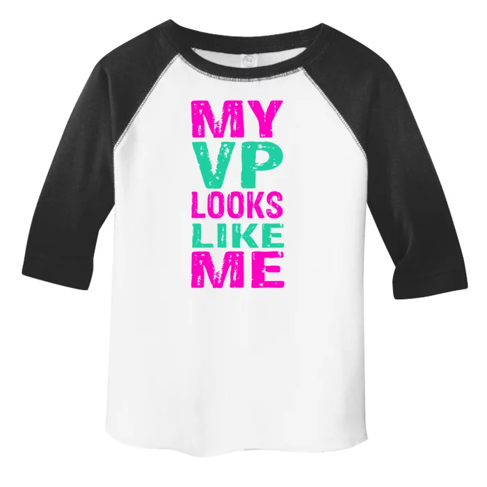 My Vp Looks Like Me A Retro Vintage Madam Vice President Gift Toddler Fine Jersey T-Shirt