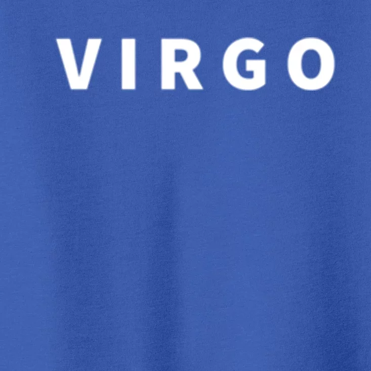 Minimal Virgo Lettering Astrology Zodiac Sign Gift Toddler T-Shirt