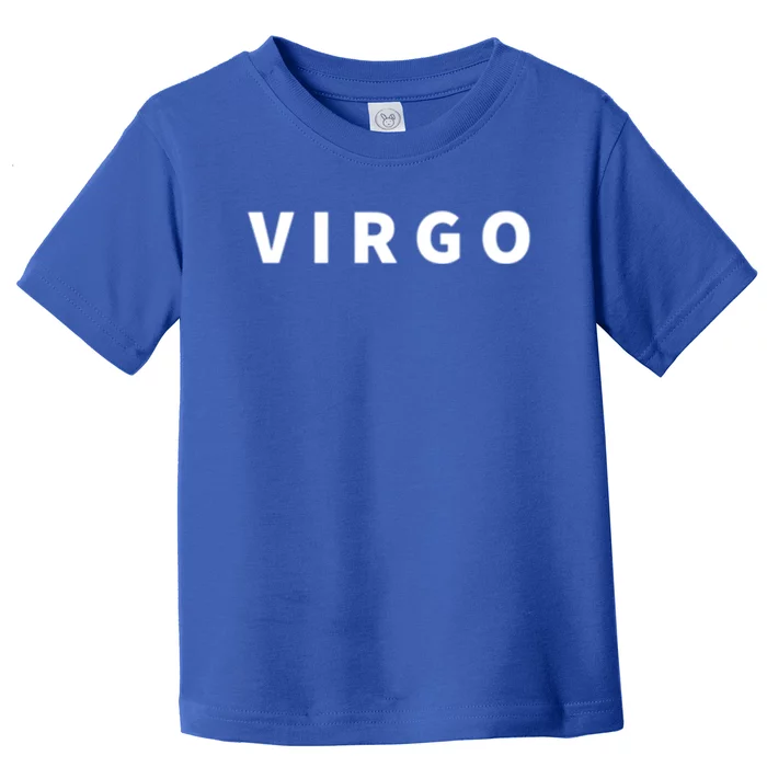 Minimal Virgo Lettering Astrology Zodiac Sign Gift Toddler T-Shirt