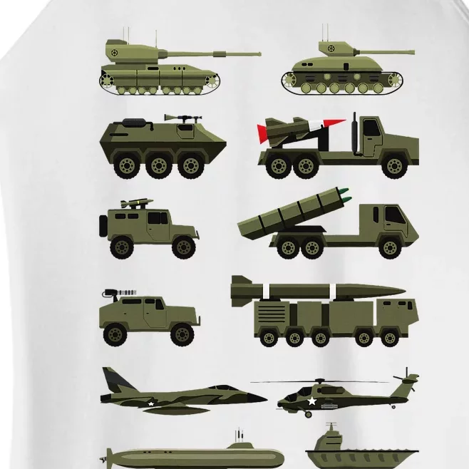 Military Vehicles Military Boy And Girl Tank Lover Women’s Perfect Tri Rocker Tank