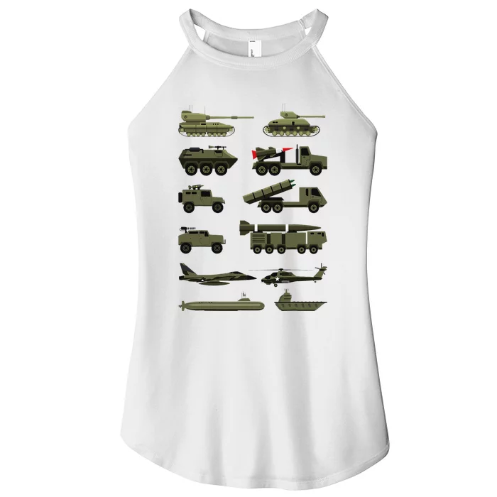 Military Vehicles Military Boy And Girl Tank Lover Women’s Perfect Tri Rocker Tank