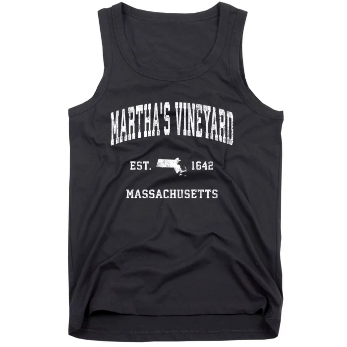 MarthaS Vineyard Massachusetts Ma Vintage Athletic Tank Top