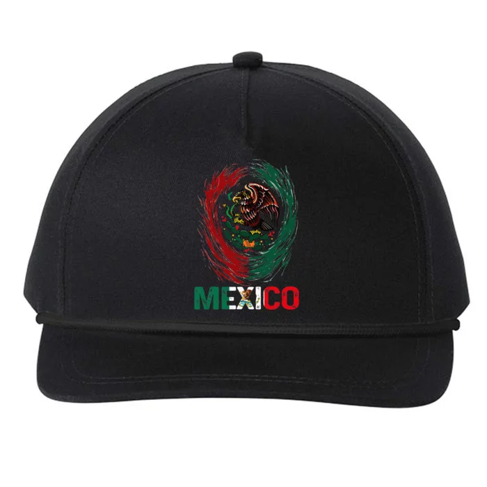 Mexican Viva Mexico Independence Day Flag Snapback Five-Panel Rope Hat