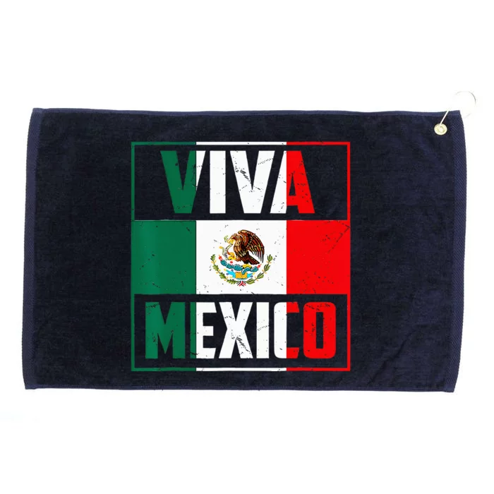 Mexican Viva Mexico Independence Day Flag Grommeted Golf Towel