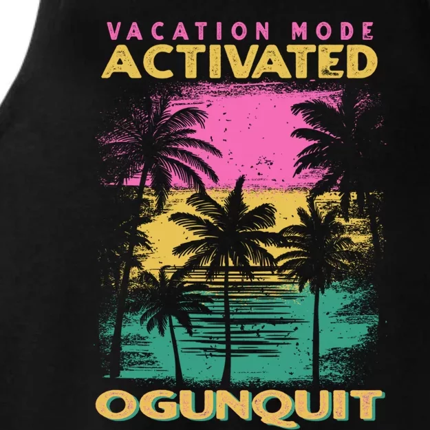 Maine Vacation Mode Activated Ogunquit Gift Ladies Tri-Blend Wicking Tank