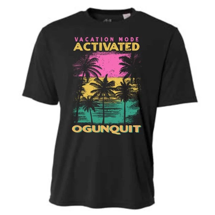 Maine Vacation Mode Activated Ogunquit Gift Cooling Performance Crew T-Shirt