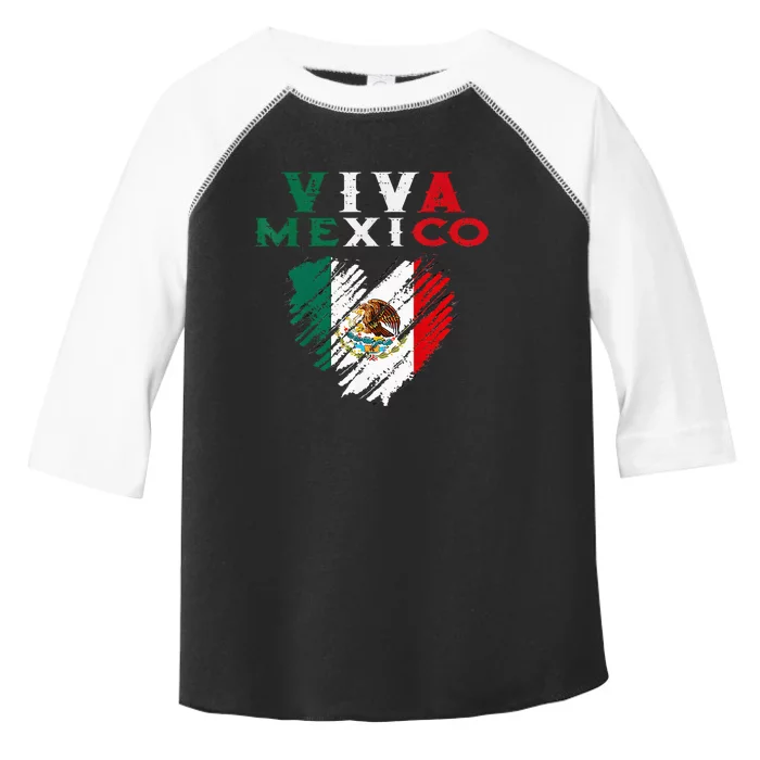 Mexican Viva Mexico Independence Day Flag Kids Toddler Fine Jersey T-Shirt