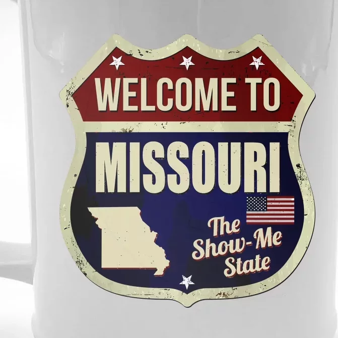 Missouri Vintage Metal Road Sign Logo Front & Back Beer Stein