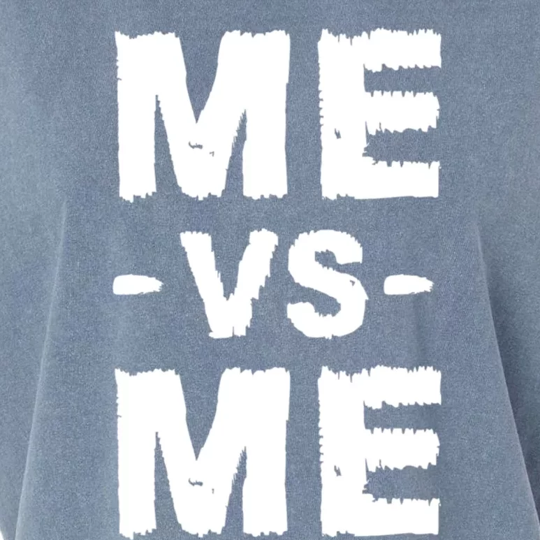 Me Vs Me Hustle Entrepreneur Self Discipline Motivation Garment-Dyed Women's Muscle Tee