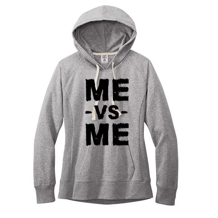 Me Vs Me Hustle Entrepreneur Self Discipline Motivation Women's Fleece Hoodie