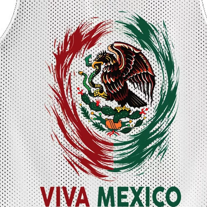 Mexican Viva Mexico Independence Day Flag Mesh Reversible Basketball Jersey Tank