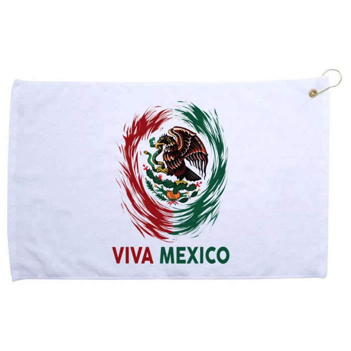 Mexican Viva Mexico Independence Day Flag Grommeted Golf Towel