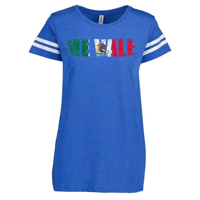 Me Vale Mexican Flag Latino Spanish Enza Ladies Jersey Football T-Shirt