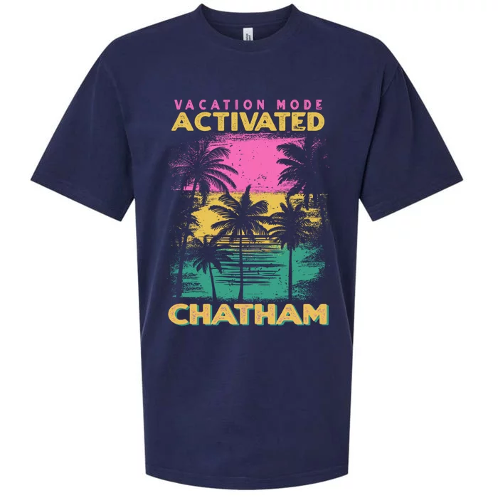 Massachusetts Vacation Mode Activated Chatham Funny Gift Sueded Cloud Jersey T-Shirt