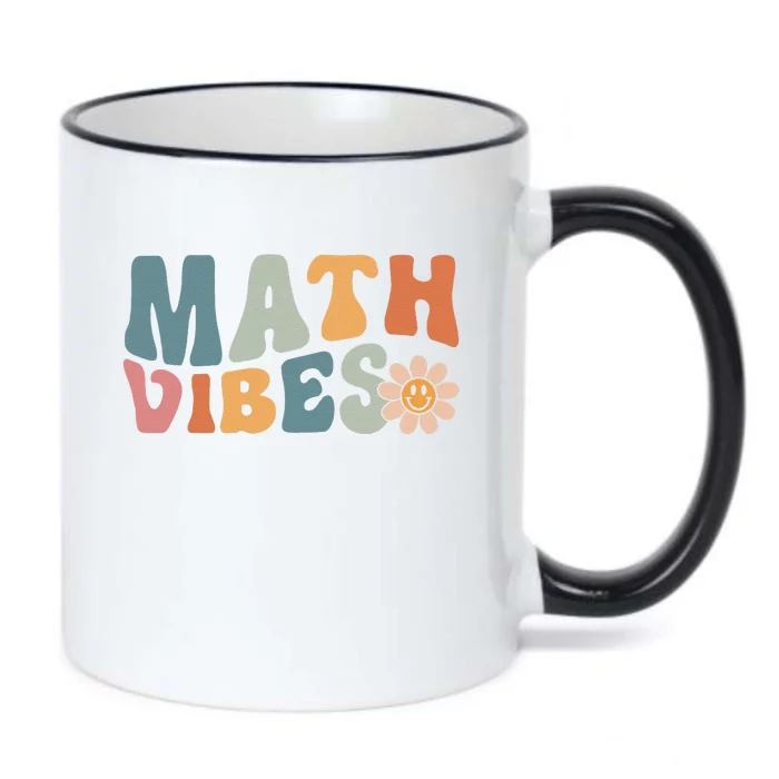 Math Vibes Math Teacher Student First Day Of School Black Color Changing Mug