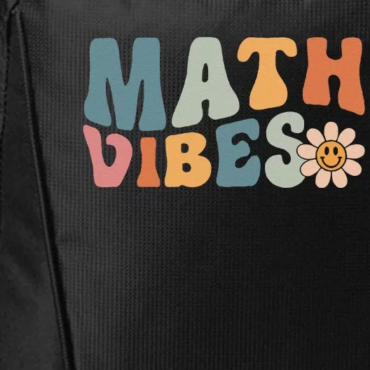 Math Vibes Math Teacher Student First Day Of School City Backpack