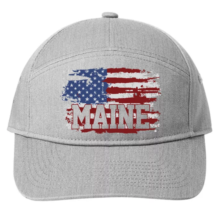 Maine Vintage 7-Panel Snapback Hat