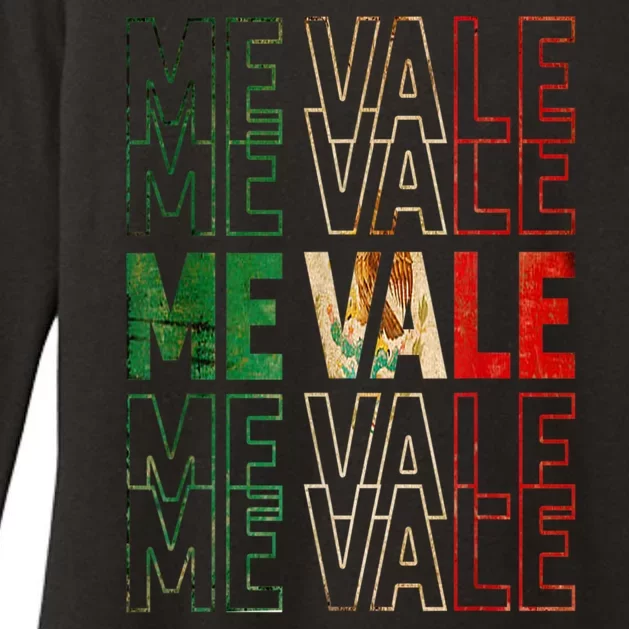 Me Vale Mexican Flag SPANISH SLANG Womens CVC Long Sleeve Shirt