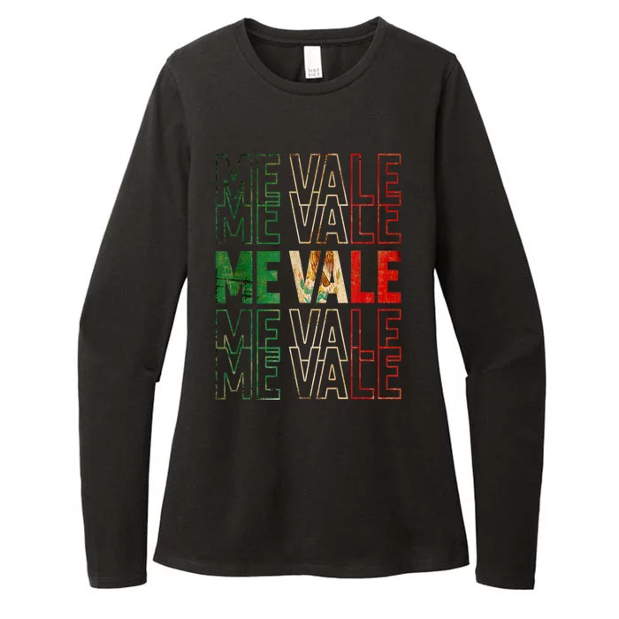 Me Vale Mexican Flag SPANISH SLANG Womens CVC Long Sleeve Shirt