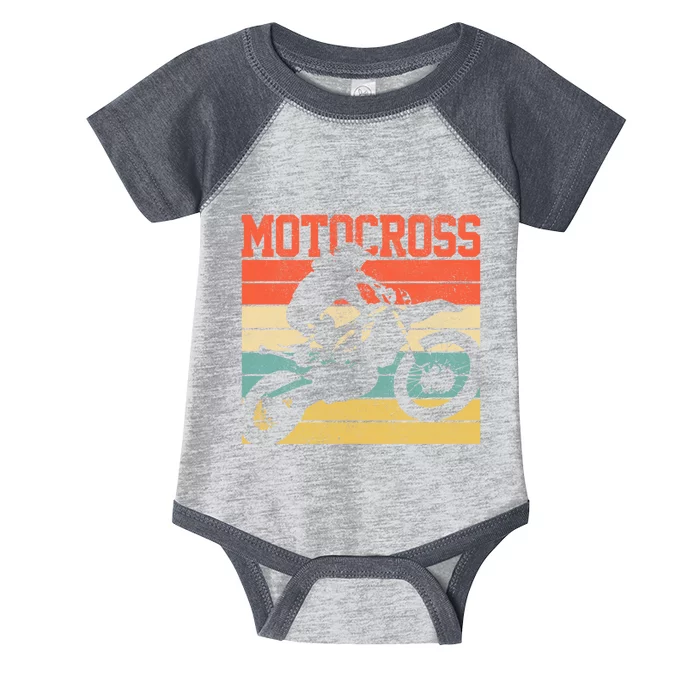 Motocross Vintage Mx Dirt Bike Motorcycle Enduro Biker Gift Cool Gift Infant Baby Jersey Bodysuit