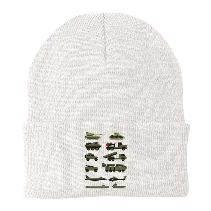 Military Vehicles Military Boy And Girl Tank Lover Knit Cap Winter Beanie