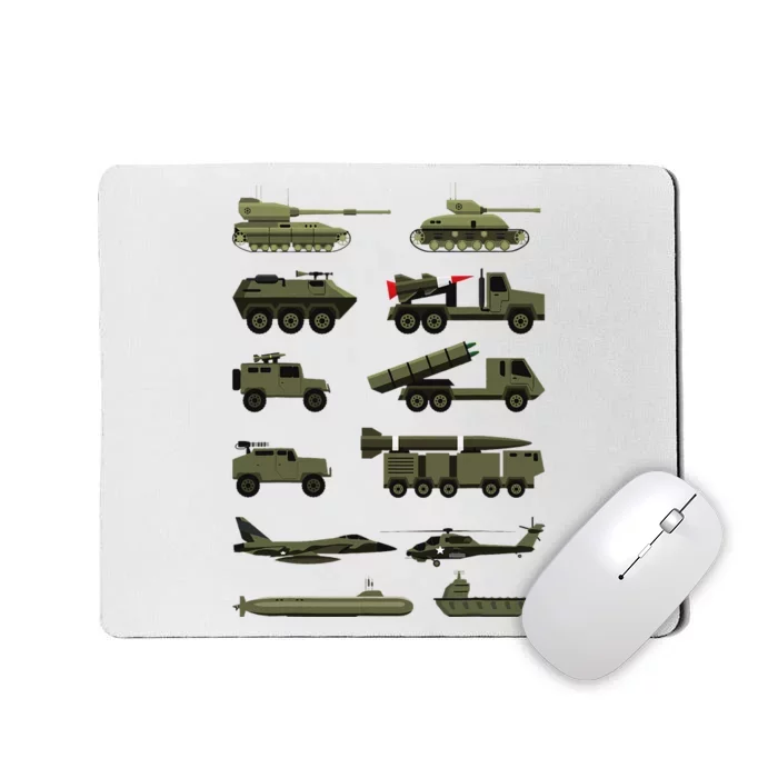 Military Vehicles Military Boy And Girl Tank Lover Mousepad