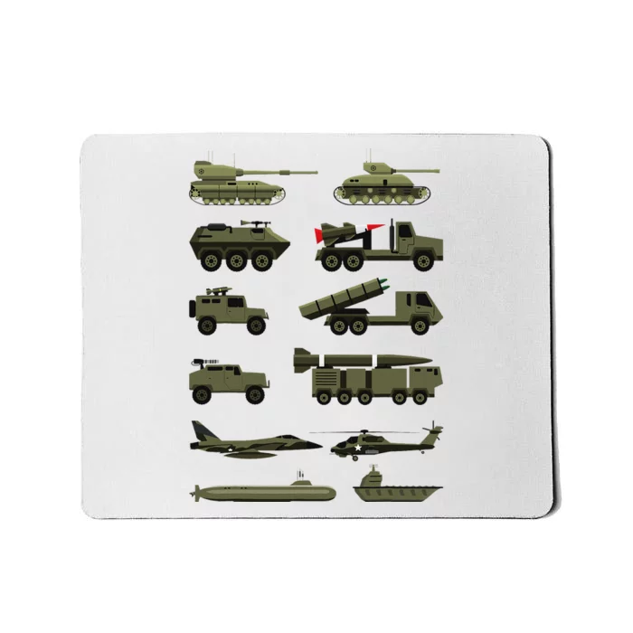 Military Vehicles Military Boy And Girl Tank Lover Mousepad