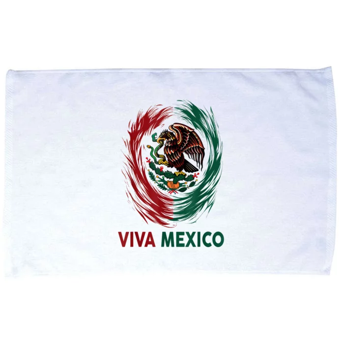 Mexican Viva Mexico Independence Day Flag Microfiber Hand Towel