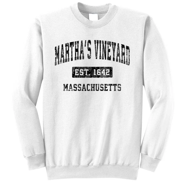 MarthaS Vineyard Massachusetts Vintage Established Sports Sweatshirt