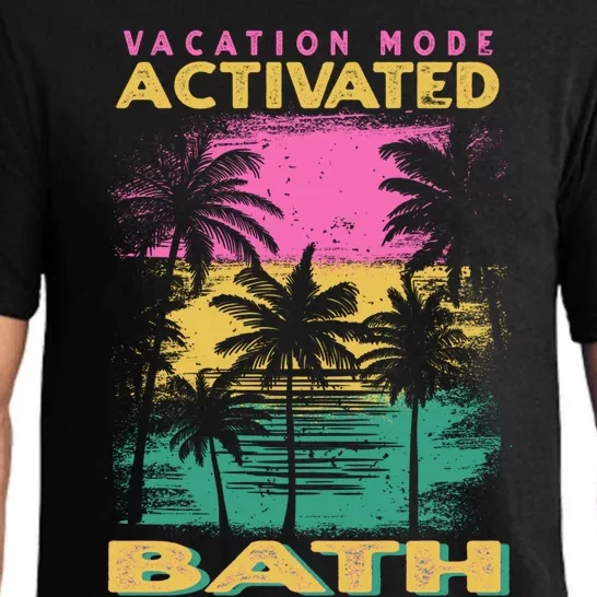 Maine Vacation Mode Activated Bath Cute Gift Pajama Set