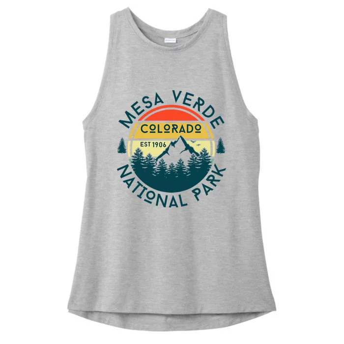 Mesa Verde National Park Colorado Nature Hiking Outdoors Ladies Tri-Blend Wicking Tank