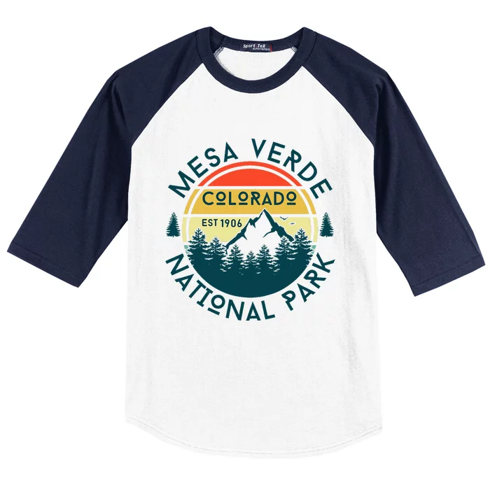 Mesa Verde National Park Colorado Nature Hiking Outdoors Baseball Sleeve Shirt