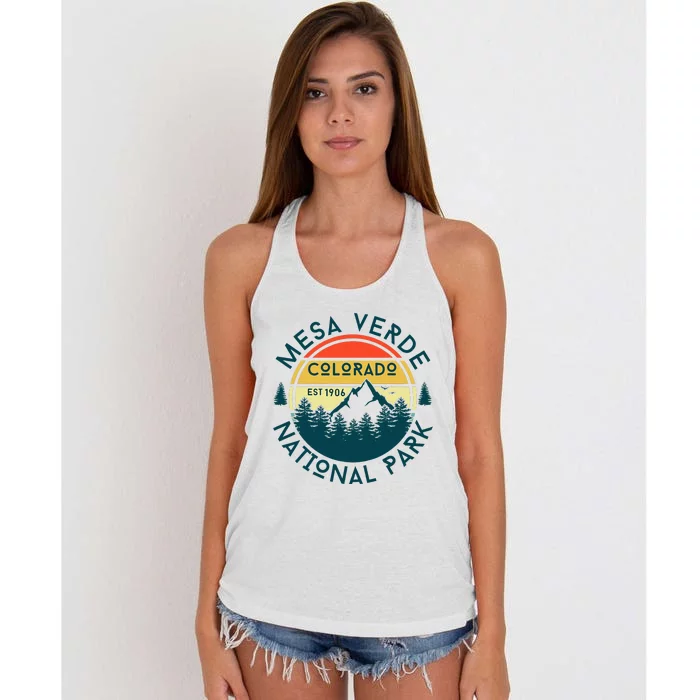 Mesa Verde National Park Colorado Nature Hiking Outdoors Women's Knotted Racerback Tank