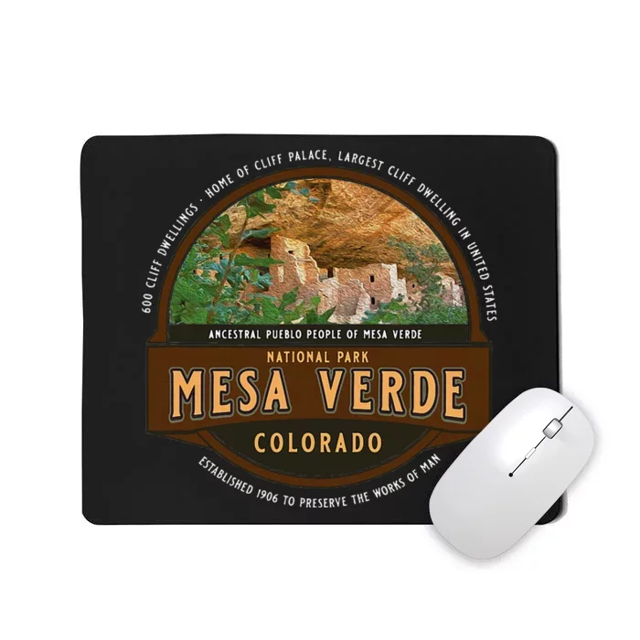 Mesa Verde National Park Colorado Cliff Dwelling Souvenir Mousepad