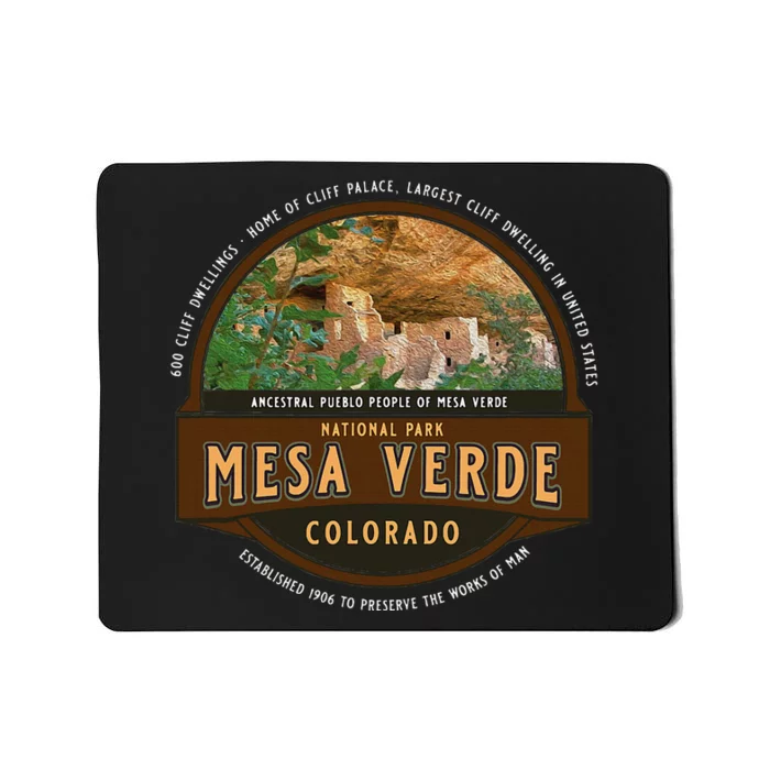 Mesa Verde National Park Colorado Cliff Dwelling Souvenir Mousepad